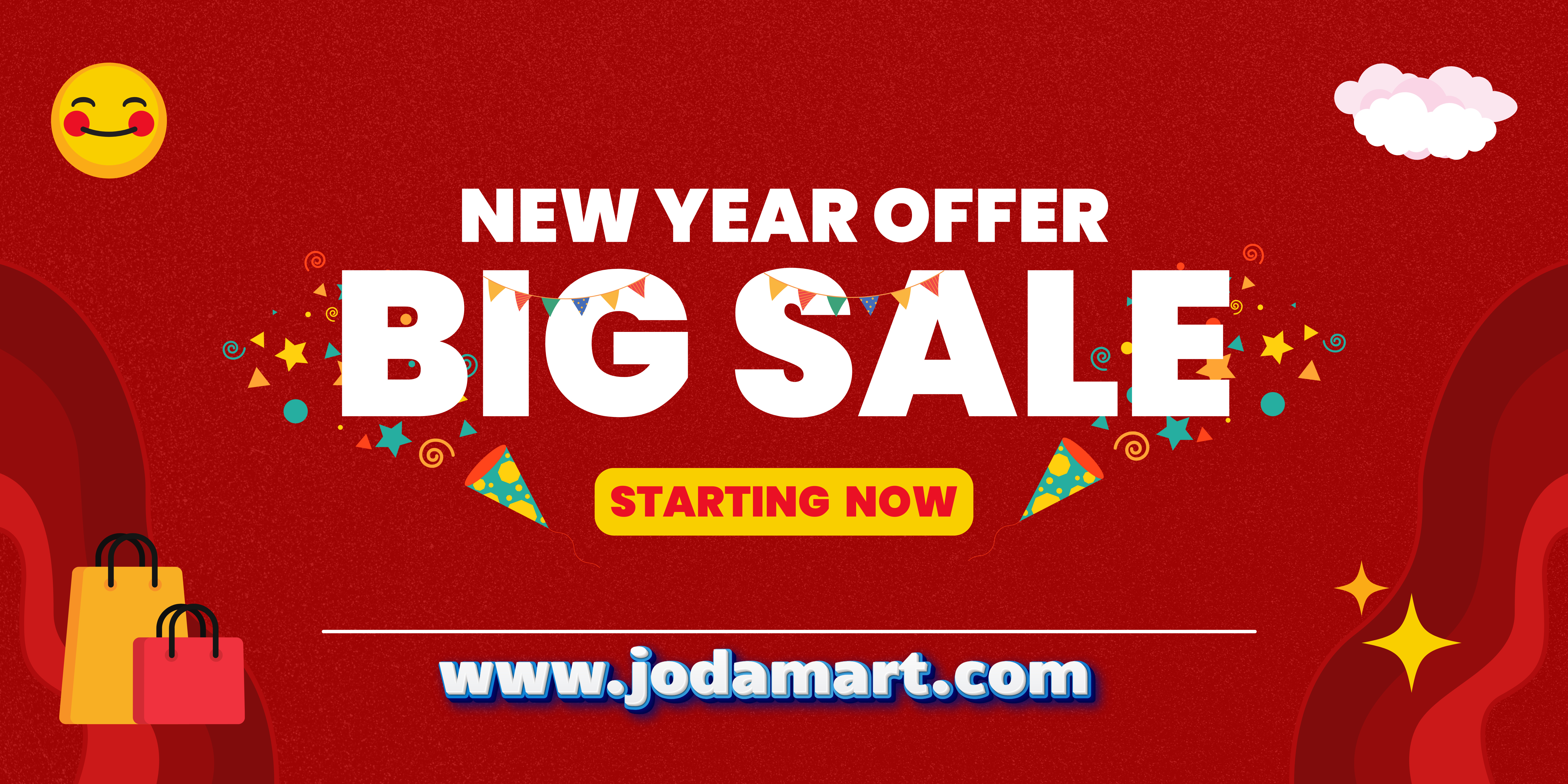 Red Creative Sale Promo Banner